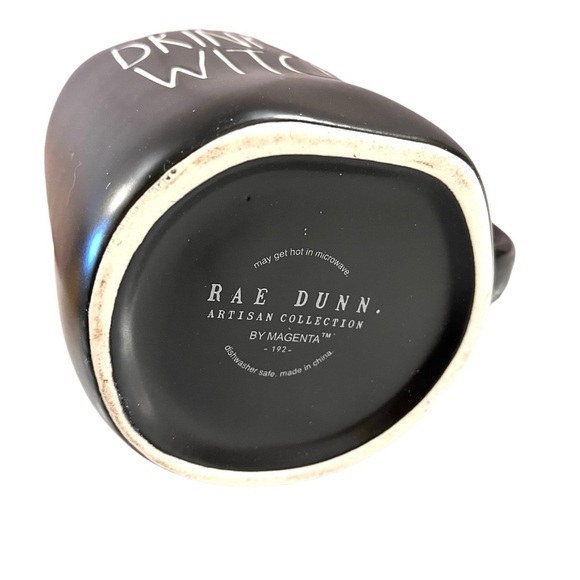 Rae Dunn ‘Drink Up Witches’ Halloween Black Mug White Letters Rare - Picture 3 of 3